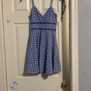 Jun & Ivy Blue Floral Dress Size Xtra Small